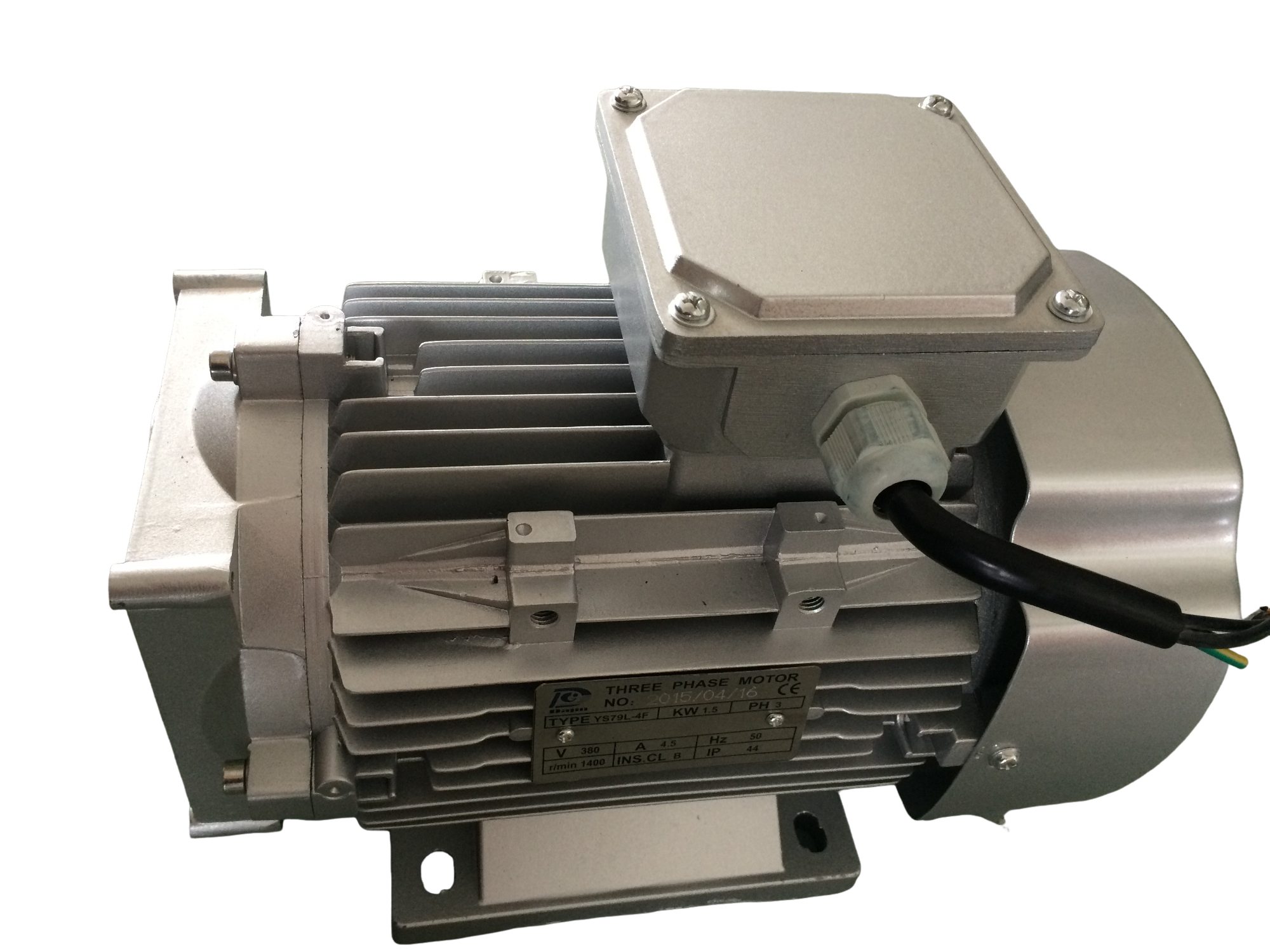 High Speed AC 380v 3 Phase Motors 1400RPM / 1500W Small Hydraulic Motor
